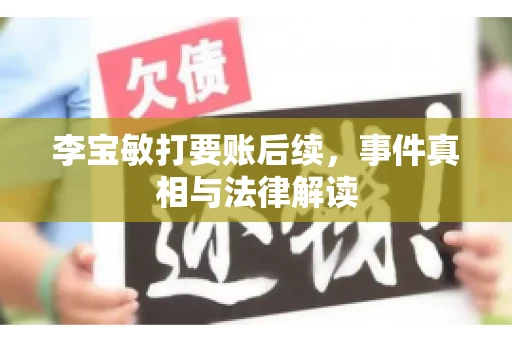 李宝敏打要账后续，事件真相与法律解读